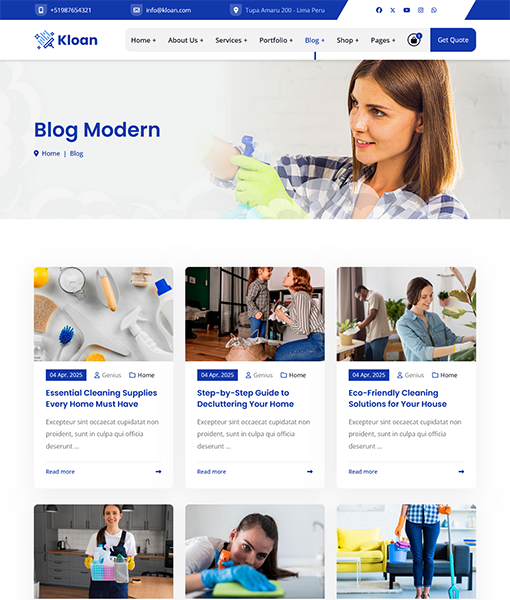 Blog Modern